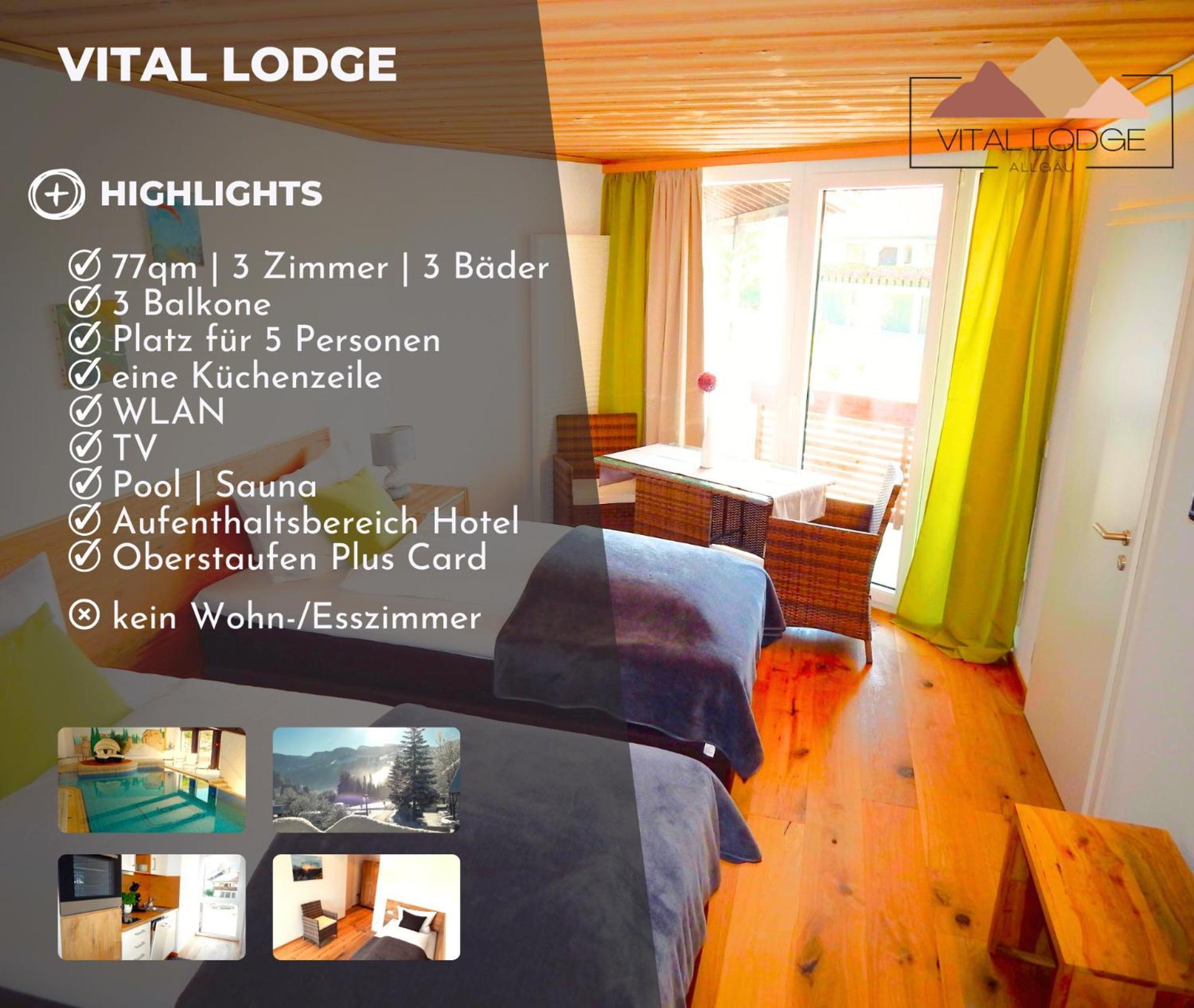 Vital Lodge Allgaeu Mit Oberstaufen Plus Exterior foto